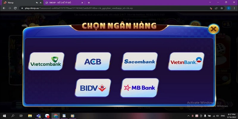 Rút tiền Rikvip: Hướng dẫn rút tiền tại Rik Vip an toàn 4 Hệ thống cung cấp phương thức rút tiền khác nhau để đáp ứng nhu cầu game thủ