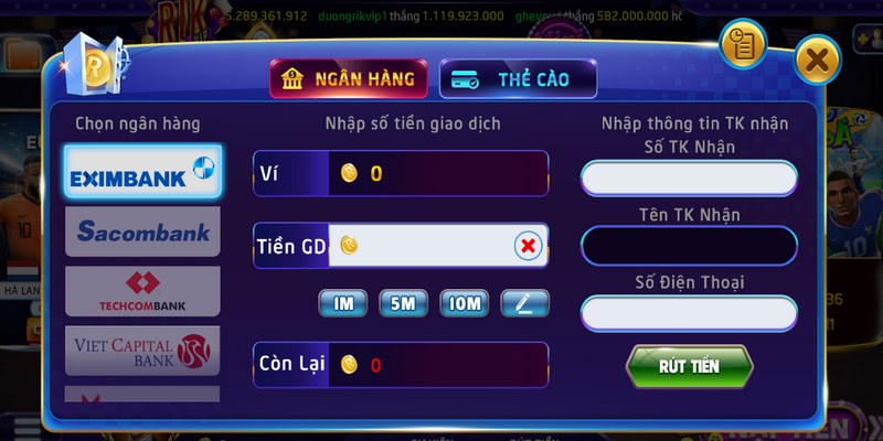 Rút tiền Rikvip: Hướng dẫn rút tiền tại Rik Vip an toàn 3 Rikvip yêu cầu người chơi xác minh thông tin tài khoản khi giao dịch