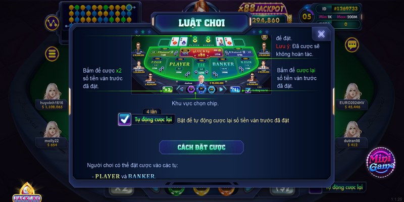 Baccarat Rikvip: Chia sẻ các tips chơi bất bại từ cao thủ 3 Luật chơi cụ thể nhất của game Baccarat Rikvip
